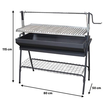 BARBACOA MANZANEDA 80X50X115 - Imagen 2