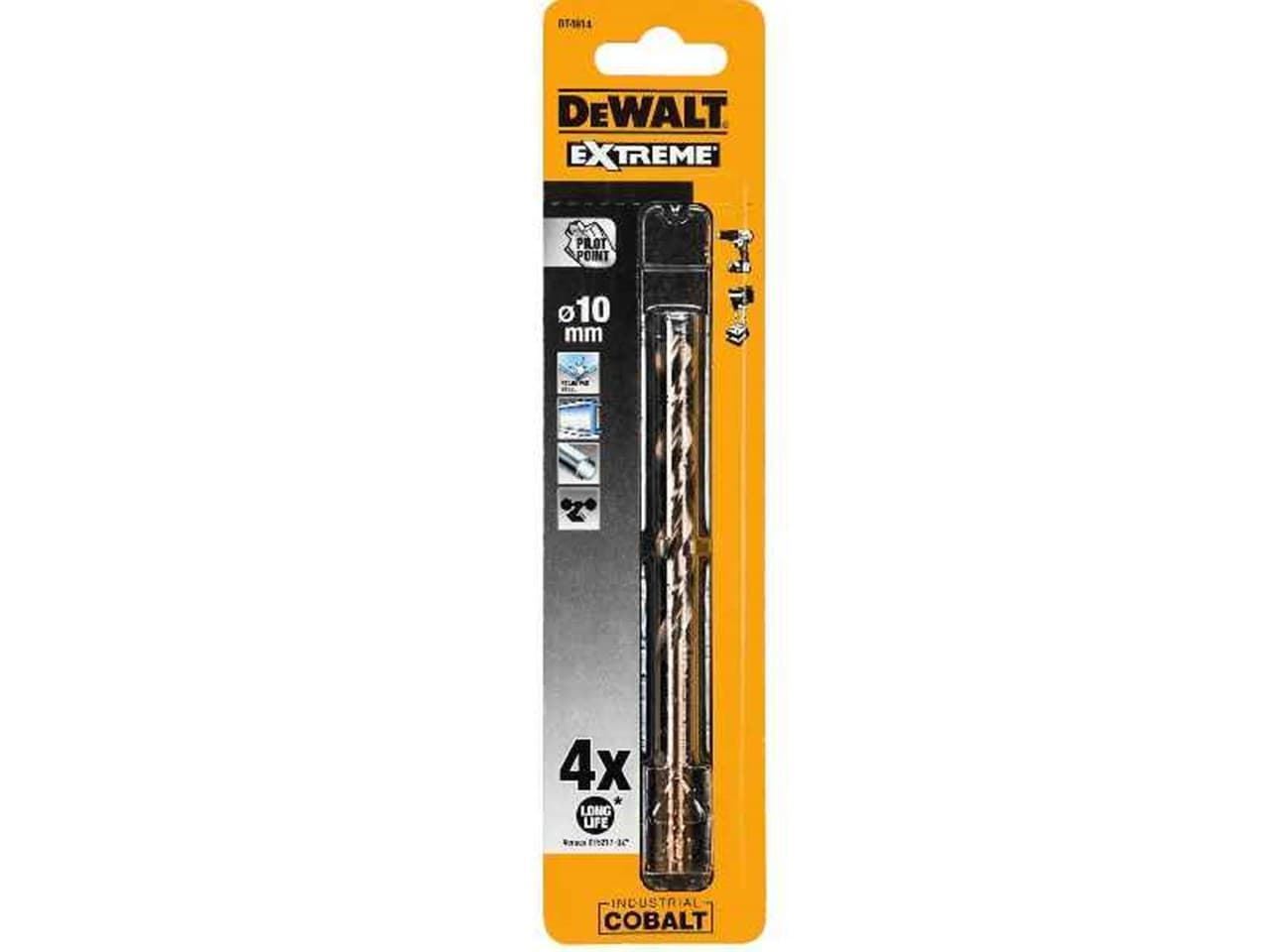 BROCA COBALTO HSS-CO PARA METAL 10X133MM DEWALT - Imagen 1