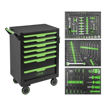 CARRO DE HERRAMIENTAS DE 7 CAJONES VERDE - Imagen 1