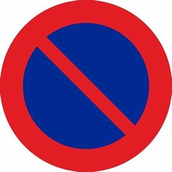 ESTACIONAMIENTO PROHIBIDO MOPU OBRA 60CM - Imagen 1