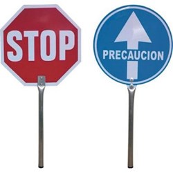 PALETA STOP PASO 4950 MANGO ALUMINIO - Imagen 1