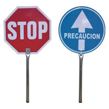 PALETA STOP PASO 4950 MANGO ALUMINIO - Imagen 1