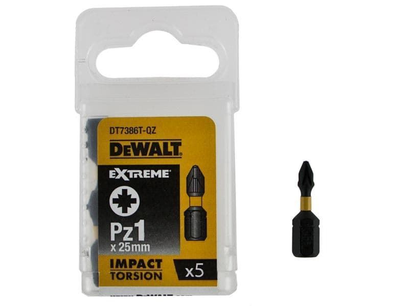 PUNTAS DE TORSIÓN PZ1X5 25MM DEWALT - Imagen 1