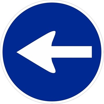 SENTIDO OBLIGATORIO I MOPU OBRAS 60CM N1 - Imagen 1