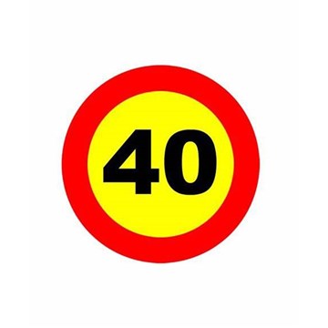 SEÑAL VELOCIDAD MÁXIMA 40KM MOPU OBRA 60CM N1 - Imagen 1