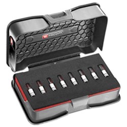 TJUEGO DE 8 VASOS CON PUNTA HEXAGONAL MÉTRICA 3/8" OGV GRIP DE 3-11 MM FACOM - Imagen 1